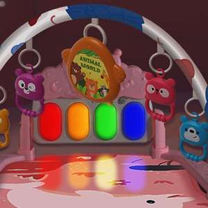 Tapis <span class=keywords><strong>de</strong></span> jeu sensoriel pour bébé, jouets Montessori, dessin animé, <span class=keywords><strong>girafe</strong></span>, musique, piano, jouets pour bébé - Product Image 4