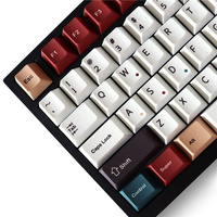 Mixed Light R1 Keycaps Durable Pbt 129 Keys Dye-Sub Cherry Profile Keycaps for 61/87/104/108 Mx Switch Mechanical Keyboard