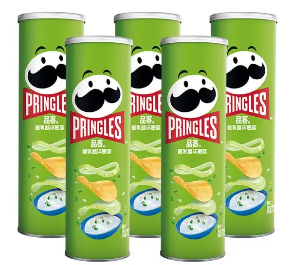 Pringless Zure Room En Ui Aardappelchips Chips Exotische Snacks Chips Zonder Pringless