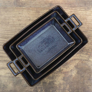 일본식 직사각형 캐서롤 요리 라자냐 팬 bakeware 세라믹 베이킹 접시 및 팬 - Product Image 2