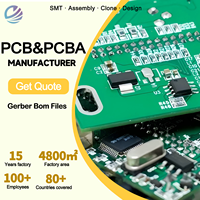 Conception de circuits imprimés double face personnalisée Gerber, carte prototype personnalisée, service d'assemblage de circuits imprimés clés en main, circuit imprimé