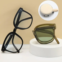 Lunettes de soleil polarisées pliables portables de haute qualité, protection UV complète, monture intégrale, design tendance pour adultes, unisexe