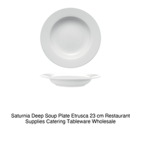 Assiette creuse étrusque 23 cm Saturnia