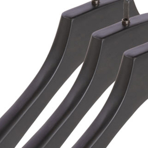 Wholesale Custom Logo Black Wooden Coat Skirt <strong>Hangers</strong> Durable Anti Slip Perfect for Hotel Clothing - Product Image 5