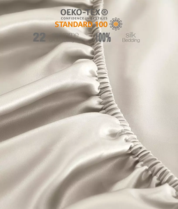 Adult 100% Silk Flat Sheet Set Baby Bed Plain Style 300tc Thread Count Healthy All-Season <strong>Bedding</strong> - Product Image 2