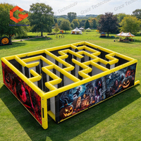 Labyrinthe gonflable géant de haute qualité pour enfants et adultes, équipement de jeu gonflable commercial pour aire de jeux extérieure, location