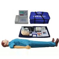 Modèle de mannequin de RCR pour adulte avec écran de 4.3 pouces Mannequin médical complet avec contrôleur et impression pour la formation aux premiers secours