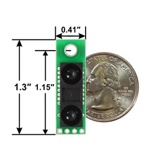เซ็นเซอร์ระยะทางแบบแอนะล็อก GP2Y0A60S <span class=keywords><strong>SHARP</strong></span>/Socle 10-150cm, 5V/3V - Product Image 3