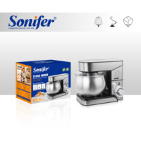 Mélangeur Sonifer SF-8083 Électrique à Pâtisserie et à Pâte, Mélangeur à Farine, Batteur Sur Socle Numérique de Cuisine, Plusieurs Capacités (3L, 3.5L, 4L, 5L, 6L, 6.5L, 7L, 8.5L, 10L, 12L)