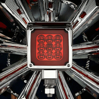 Neue gelbe doppelseitige LED-Seiten markierung leuchte für schwere LKWs European Buses Square Warning Strobe Tail Car Light Zubehör