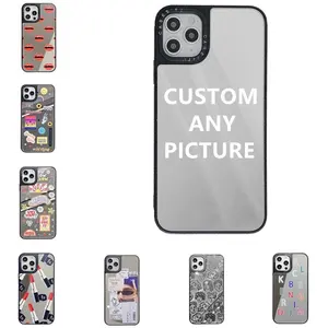 hot selling custom print pattern design fashionable unique cool mirror phone case for iphone 13 pro max