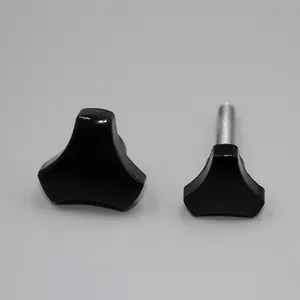 HZ.102003 high quality 25mm diameter black bakelite triangle mechanically tightening knob handle