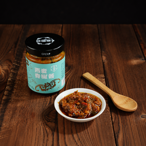 Sauce au piment vert chinois 150g en pot, pâte de piment à l'avoine pour la restauration et la vente au détail en épicerie - Product Image 4