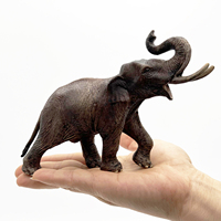 OEM ODM Ensemble de jouets animaux en plastique PVC, famille d'éléphants réalistes, écologiques, éducation précoce, certifié ASTM, unisexe, 1/60