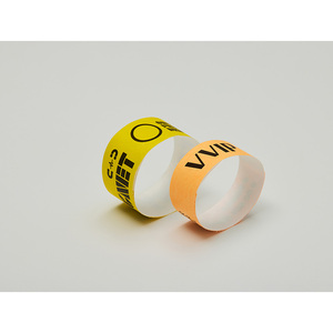 [AnyWristband] Solid Colored TYVEK Wristbands 25mm (1") Tamper evident entry control wristbands with <b>strong</b> <b>adhesive</b> - Product Image 6