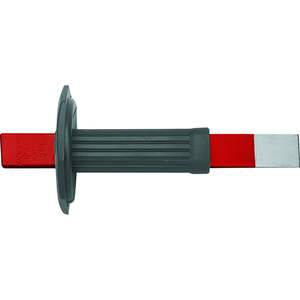 Cincel de acero extra plano Usag con hoja de 2 mm y protector de mano para metalurgia, grado industrial - Product Image 1