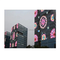 Vitrine de magasin publicité affichage led écran led transparent pantalla led écrans led en verre transparent