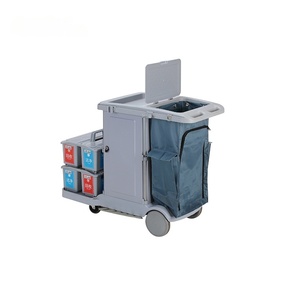 Carrito <span class=keywords><strong>de</strong></span> <span class=keywords><strong>Limpieza</strong></span> Multifuncional <span class=keywords><strong>de</strong></span> Aluminio y Plástico para Hostelería, Carro <span class=keywords><strong>de</strong></span> <span class=keywords><strong>Limpieza</strong></span> <span class=keywords><strong>de</strong></span> Lujo Ligero para Hotel - Product Image 6
