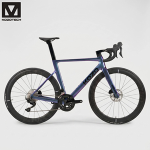 Cadre de vélo de route en fibre de carbone KOZO <span class=keywords><strong>Vortex</strong></span> personnalisable, roues de 50 mm, 105 R7120/R7170 UT R8170 24 vitesses Di2, vélo de course - Product Image 1