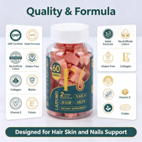 Gummies pour la croissance des cheveux avec biotine et vitamine C, complément alimentaire pour adultes pour la beauté