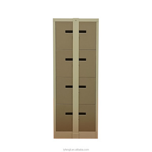 Meubles de classement verticaux modernes à 4 tiroirs en métal, avec tiroirs en acier verrouillables pour la maison, l'hôtel, l'hôpital, le salon - Product Image 2
