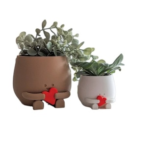 <strong>Happy</strong> Plant <strong>Pot</strong> Valentine's Day Plant <strong>Pot</strong> Face <strong>Happy</strong> Cute Plant Planter <strong>Pot</strong> <strong>Happy</strong> Face - Product Image 1