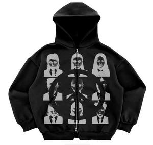 Sudadera con Capucha Personalizada para Hombre, 100% Algodón, Felpa de 380g, Gruesa, de Invierno, Color Sólido, Alta Calidad, Corte Regular, Largo Regular, Hombros Caídos - Product Image 2
