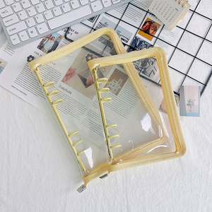 Fournitures <span class=keywords><strong>de</strong></span> bureauxA8 A5 A6 B5 classeur budgétaire classeur <span class=keywords><strong>de</strong></span> documents sac 6 anneaux fermeture éclair pvc plastique remplissage poche dossiers a5 classeur à anneaux - Product Image 6