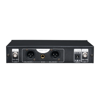 Microphones sans fil UHF professionnels karaoké rechargeables dynamiques à double canal Panvotech