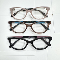 Monture de lunettes carrée transparente en acétate, assortiment en gros, vente chaude, faite à la main, de haute qualité, tendance, unisexe