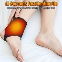 Attelle de cheville chauffante USB isolée et réglable à 3 niveaux avec plaque PE pour soulager l'arthrite, les tensions et la fatigue, unisexe