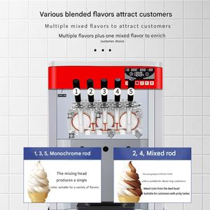 Máquina Automática de Helados de Cinco Cabezas, Máquina de <span class=keywords><strong>Helado</strong></span> Suave de Acero Inoxidable de Alta Resistencia - Product Image 3