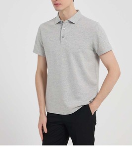 Camiseta Polo para <span class=keywords><strong>Hombre</strong></span> Yiyi de 260g, Premium, Mezcla de Modal, Sin Costuras, Prensada en Caliente, Modelo Windsor, Agradable al Tacto y Transpirable, Manga Corta - Product Image 3