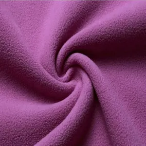 高品质定制颜色保暖柔软柔软拉丝摇粒绒面料极性冬季