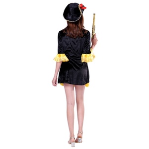 Disfraz <span class=keywords><strong>de</strong></span> Halloween, disfraz <span class=keywords><strong>de</strong></span> pirata para mujer adulta, vestido <span class=keywords><strong>de</strong></span> pirata dorado Noble para mujer, diseño elegante para fiesta - Product Image 4