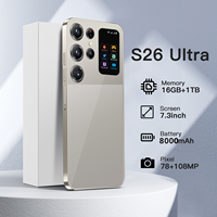 S26 Ultra Versión Global 2026, Teléfono Inteligente Android 5G, 16GB 1TB, Pantalla de 7.3 Pulgadas, Batería de 7800mAh, Cámara de 108MP, Desbloqueado, Doble SIM, Reconocimiento Facial