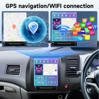 Podofo pour Honda Civic 2006-2011 RHD Écran vertical 9,7'' Autoradio 4+64 Go CarPlay sans fil Android Auto WiFi