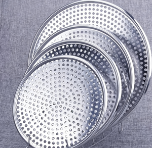 Heavy Duty Perforated Metal <b>Baking</b> <b>Tray</b> Even Heat Circulation <b>Round</b> Punched Plate For Pizza Bread Bakery Oven Cooking - Product Image 4