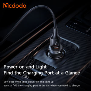 Mcdodo-<span class=keywords><strong>Cargador</strong></span> de coche rápido para iPhone 15 Samsung, <span class=keywords><strong>cargador</strong></span> rápido LED de <span class=keywords><strong>33</strong></span> W PD PPS <span class=keywords><strong>33</strong></span> W 232, puertos duales USB C + A 30W, <span class=keywords><strong>33</strong></span> vatios - Product Image 5