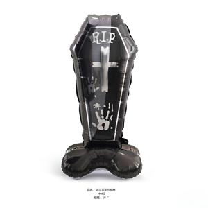 Decoraciones de Fiesta al por Mayor, Globos de Papel de Aluminio con Letras de Feliz Halloween, Pancarta de Calabaza y Araña, Globos de Halloween - Product Image 5