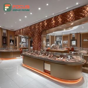 Mostrador de Exhibición de Joyería Moderno y Personalizado, Fabricante de Mostradores de Exhibición con Marco de Madera para Centros Comerciales - Product Image 3