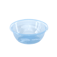 Bol de lavage rond en plastique transparent durable pour la maison, idéal pour le lavage des mains, du visage, du linge et des légumes - Vente en gros
