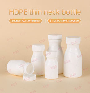 Personnalisation de support de bouteille de cou mince de 70ml en HDPE blanc de qualité alimentaire pour capsules - Product Image 2