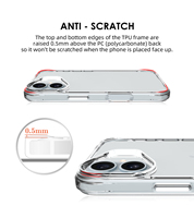 Coque de téléphone transparente antichoc pour iPhone 17 18 – Nouvelle coque de protection antichute en PC et TPU