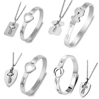 Modèle créatif Bracelets porte-clés amour serrure clé Couple Bracelet intelligent longue distance tactile amour