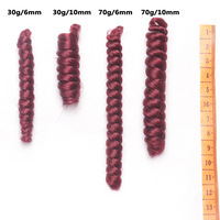 Tresses synthétiques bouclées au Crochet, Extension capillaire, 12 pouces