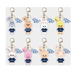 Başıboş çocuklar 4. KARMA SKZ Felix Hyhunjin Bangcan plastik anahtarlık Charms SKZ akrilik dijital fotoğraflı anahtarlık bts Idol grubu - Product Image 4