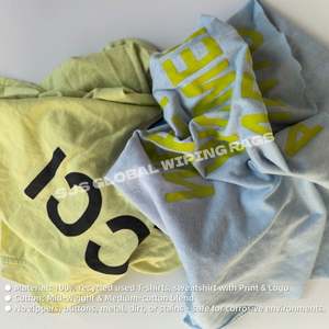 Trapos de Limpieza Industriales de Algodón 100% de Colores Mezclados, Paños de Trapos con 10KG, 25KG, 100KG de Trapos de Camiseta de Colores - Product Image 4