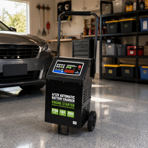 <span class=keywords><strong>Chargeur</strong></span> de batterie automatique 12V/6V 2/10/40/200 ampères, prise de démarrage du moteur, ajustement universel - Product Image 4