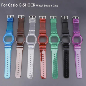Accesorios para Relojes, Correas Deportivas de TPU para Relojes <span class=keywords><strong>Casio</strong></span> DW5600 <span class=keywords><strong>GW</strong></span>-M5610 con Caja Transparente - Product Image 2